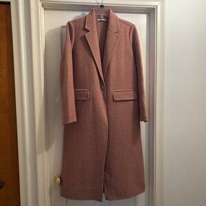 NWOT Vince Long Wool Alpaca Blend Coat-Pink